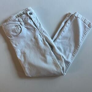 ANTHROPOLOGIE Pilcro and the Letterpress, White Jeans, Size 29/8 Straight Leg